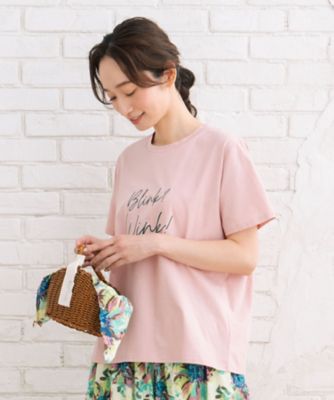 sab street my standard (Women/大きいサイズ)/サブストリート　マイスタンダード ＦＯＮＴＬＡＢ　抗菌・消臭　シルケットエンブロイダリーロゴＴシャツ　３３６４２５２７