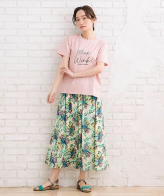 ＦＯＮＴＬＡＢ　抗菌・消臭　シルケットエンブロイダリーロゴＴシャツ　プラスサイズ　３３６４２５２８
