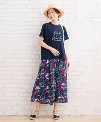 ＦＯＮＴＬＡＢ　抗菌・消臭　シルケットエンブロイダリーロゴＴシャツ　プラスサイズ　３３６４２５２８