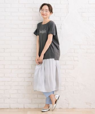 ＦＯＮＴＬＡＢ　抗菌・消臭　シルケット箔ロゴバックタックＴシャツ　３３６４２５２９