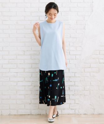 ロングタンクトップ　プラスサイズ　３３ー６４ー２５４６
