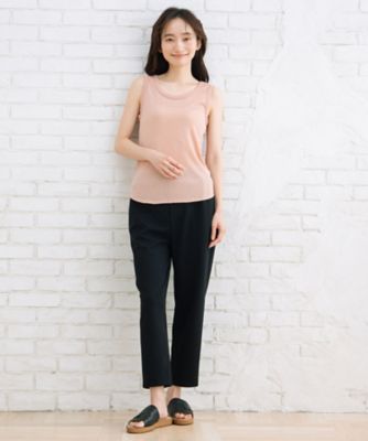 ラメリブチュールタンクトップ　プラスサイズ　３３ー６４ー２５４８