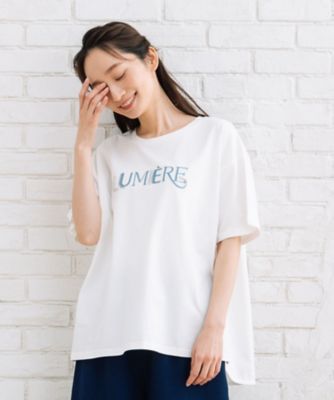 ＜sab street my standard (Women/大きいサイズ)＞ＦＯＮＴＬＡＢ　ビジューフリンジロゴＴシャツ　３３ー６４ー２５５７