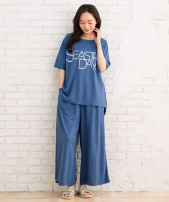 接触冷感 レタードスリットカットソー プラスサイズ 33642584