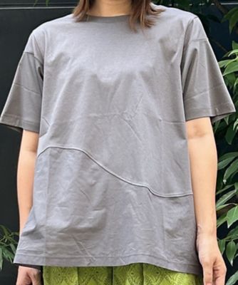 sab street my standard (Women/大きいサイズ)/サブストリート マイスタンダード FONTLAB 布帛イレヘムコンビ カットソー プラスサイズ 33ー64ー2599