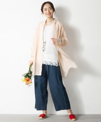 抗菌・防臭 裾レースタンクトップ 33ー64ー2663 | sab street