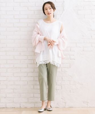 抗菌・防臭 裾レースタンクトップ 33ー64ー2663 | sab street