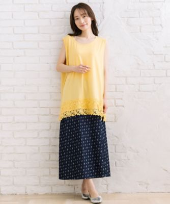 抗菌・防臭 裾レースタンクトップ 33ー64ー2663 | sab street