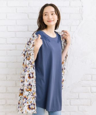 接触冷感 ショルダーレースタンクトップ 33ー64ー2692 | sab