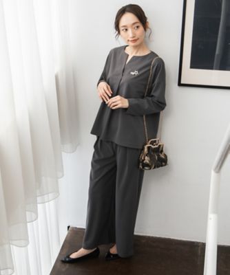 FONTLAB COOL・UV・速乾 キーネックカットソー×ワイド