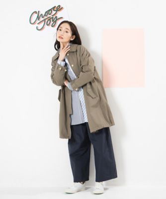 FONTLAB マルチウェイギャバジンステンカラーコート 33ー71