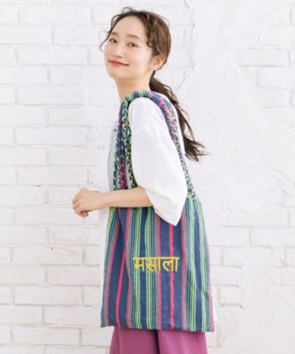 ＜sab street my standard (Women/大きいサイズ)＞ＩＮＤＥＳＩＧＮ　マルチストライプハンモックバッグ　３３ー８３ー３２８５