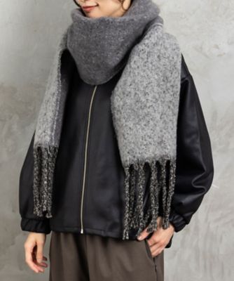 リバーシブル グラデーションカシミヤストール 70*180cm