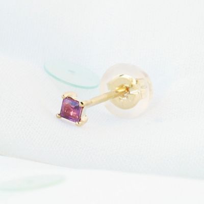＜e.m. (Women)＞ｌｉｔｔｌｅ　ｅｍｂｌｅｍ　ロードライトガーネットピアス　※シングル