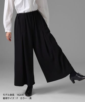 グレアパンツ Chronicle ボックスプリーツのワイドシルエット