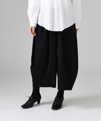 ＜BASCO (Women/大きいサイズ)＞ドロシーパンツ［Ｃｈｒｏｎｉｃｌｅ］ブラックのコクーンシルエットパンツ　３４５５０５３ー３