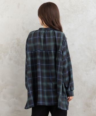 BAUM UND PFERDGARTEN チェックギャザーブラウス BAUM UND PFERDGARTEN チェックギャザーブラウス