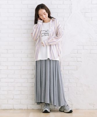 sabstreet bis web限定 シアーストライプシャツ 35ー