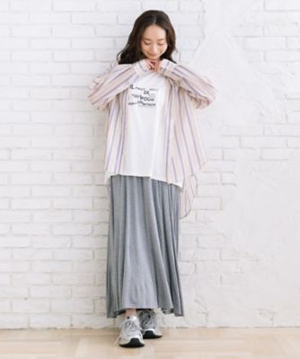 sabstreet bis web限定 シアーストライプシャツ 35ー