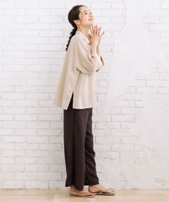 【sabstreet bis】【web限定】15号(3L) 【接触冷感】スキッパーゆるシャツ sabstreet bis】【web限定】15号(3L) 【接触冷感】スキッパー
