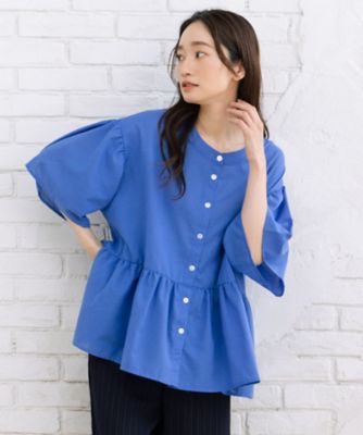 ＜sab street my standard (Women/大きいサイズ)＞接触冷感　フレアブラウス　３５０３００１６