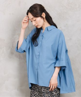 sabstreet bis web限定 接触冷感 バックプリーツ6分袖 