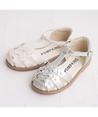 POMPKINS (Baby&Kids)/ポプキンズ フラワーメッシュサンダル　３５１１１０４