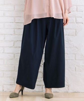 ＜sab street my standard (Women/大きいサイズ)＞ｓａｂｓｔｒｅｅｔ　ｂｉｓ　ｗｅｂ限定　タックワイドパンツ　３５ー１２ー０００８