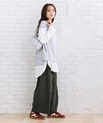 sabstreet bis web限定 タックワイドパンツ 35ー12