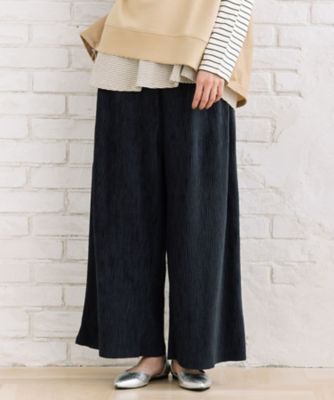 ＜sab street my standard (Women/大きいサイズ)＞ｓａｂｓｔｒｅｅｔ　ｂｉ　ｓｗｅｂ限定ベロアプリーツパンツ　３５－１２－００１５