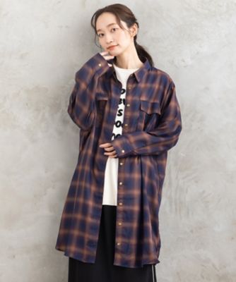 ＜sab street my standard (Women/大きいサイズ)＞アソートチェックＷポケットワンピース　３５ー３０ー００１９