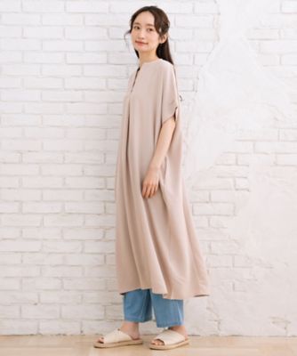 ｓａｂｓｔｒｅｅｔ　ｂｉｓ　ｗｅｂ限定　ＣＯＯＬ・ＵＶ・防シワ　ライトジョーゼットスキッパーワンピース　３５３０００２０