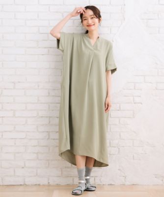 sab street my standard (Women/大きいサイズ)/サブストリート マイスタンダード sabstreet bis web限定 COOL・UV・防シワ ライトジョーゼットスキッパーワンピース 35300020