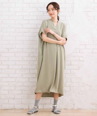 ｓａｂｓｔｒｅｅｔ　ｂｉｓ　ｗｅｂ限定　ＣＯＯＬ・ＵＶ・防シワ　ライトジョーゼットスキッパーワンピース　３５３０００２０