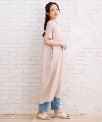 ｓａｂｓｔｒｅｅｔ　ｂｉｓ　ｗｅｂ限定　ＣＯＯＬ・ＵＶ・防シワ　ライトジョーゼットスキッパーワンピース　３５３０００２０