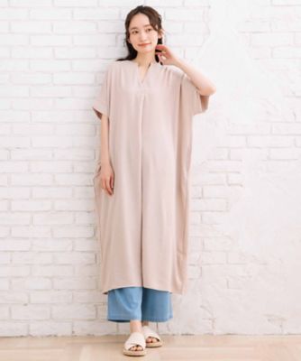 ｓａｂｓｔｒｅｅｔ　ｂｉｓ　ｗｅｂ限定　ＣＯＯＬ・ＵＶ・防シワ　ライトジョーゼットスキッパーワンピース　３５３０００２０