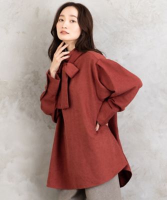 sab street my standard (Women/大きいサイズ)/サブストリート マイスタンダード ｓａｂｓｔｒｅｅｔ　ｂｉｓ　ｗｅｂ限定　ボウタイチュニック　３５ー３０ー００２２