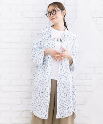 ＜sab street my standard (Women/大きいサイズ)＞ｓａｂｓｔｒｅｅｔ　ｂｉｓ　ｗｅｂ限定　アソートプリントシャツワンピース　３５ー３０ー００２６