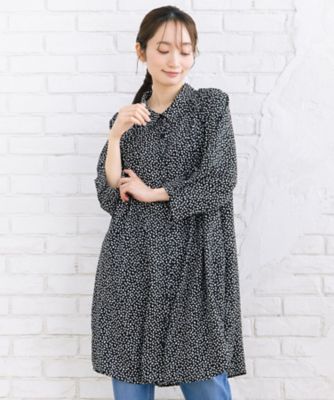 ＜sab street my standard (Women/大きいサイズ)＞ｓａｂｓｔｒｅｅｔ　ｂｉｓ　ｗｅｂ限定　ピンタックジョーゼットチュニック　３５ー３０ー００３１