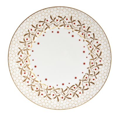 ＜BERNARDAUD＞ノエル　ブラン　ディナープレート　２７ｃｍ