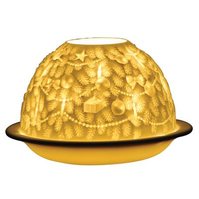 ＜BERNARDAUD＞リトファニー　キャンドルホルダー　クリスマスツリー
