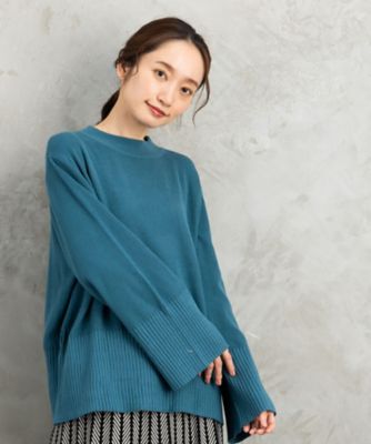 ＜sab street my standard (Women/大きいサイズ)＞モックネックニット　３５－５１－００００