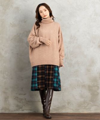 ヤクタッチハイネックニット　３５ー５１ー０００４