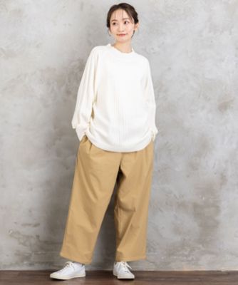 sabstreet bis web限定 Aラインケーブルニットプル