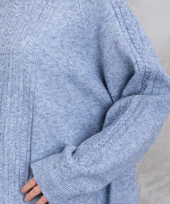 sabstreet bis web限定 Aラインケーブルニットプル