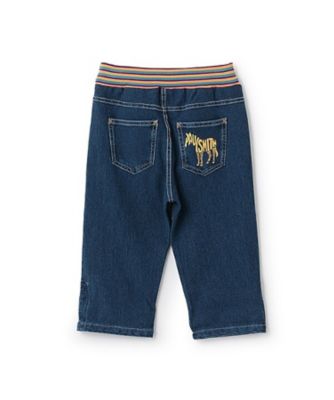 カットデニム７分丈パンツ　３５５１１０５