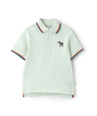 Paul Smith Junior (Baby&Kids)/ポール・スミス ジュニア マルチストライプゼブラワッペンポロシャツ　３５５１２０３