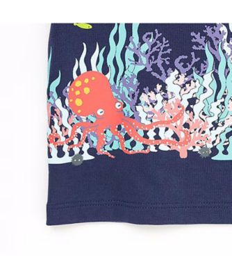 海柄半袖Ｔシャツ　３５５１２２２