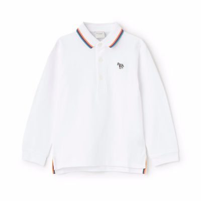 マルチストライプベーシック長袖ポロシャツ 3553204 | Paul