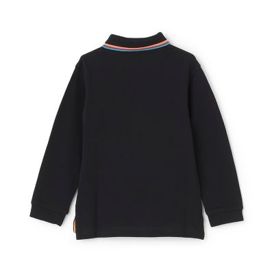 マルチストライプベーシック長袖ポロシャツ 3553204 | Paul